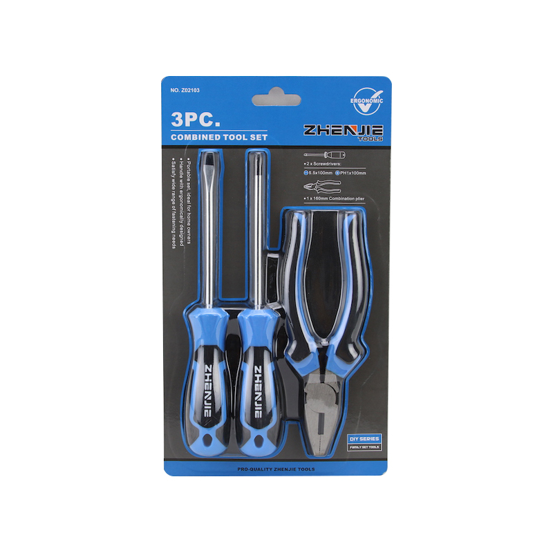 3 buah Set Tang Obeng CRV Berlubang & Phillips