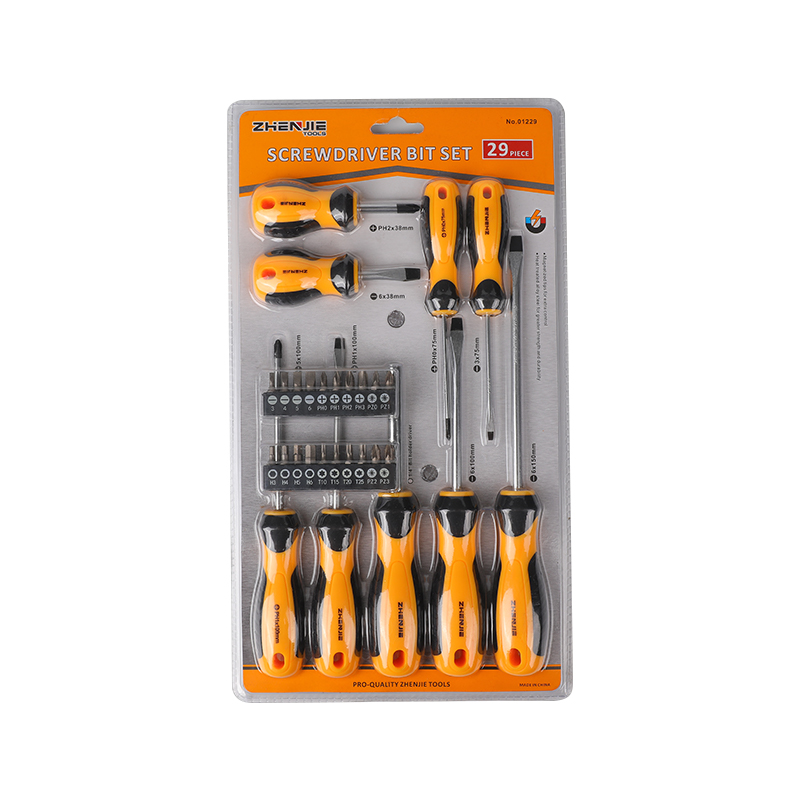 Set Mata Obeng Phillips Pozidriv Torx CRV Berlubang 29 Buah