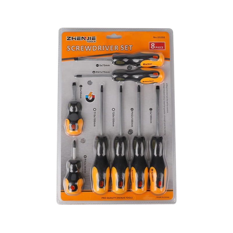 8 buah Set Obeng Phillips Torx CRV Berlubang