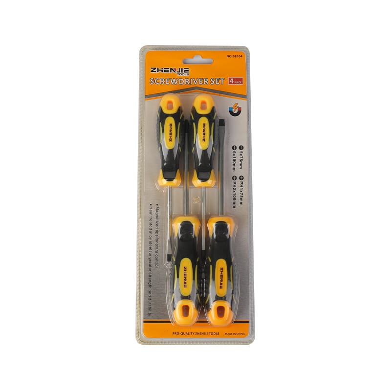 4 buah Set Obeng CRV Berlubang & Phillips