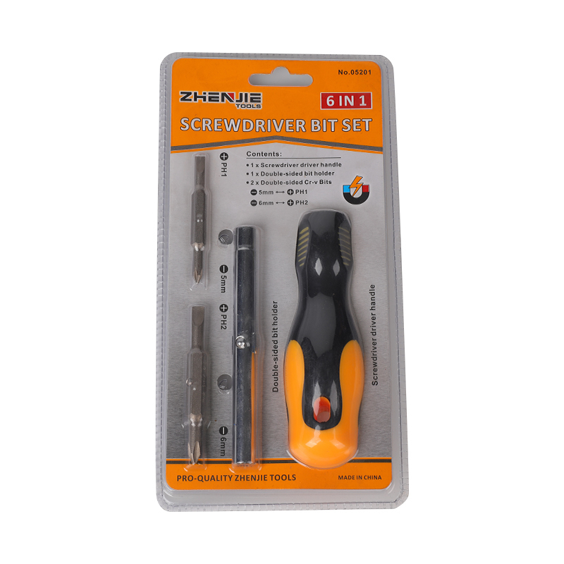 Obeng bor tanpa kabel Anti Selip 6 in 1