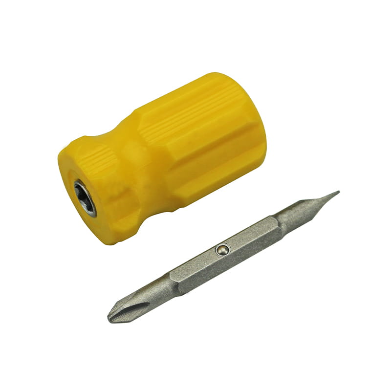 Obeng Bit CRV Dua Sisi Gagang Gemuk 6mm-PH2 2 in 1