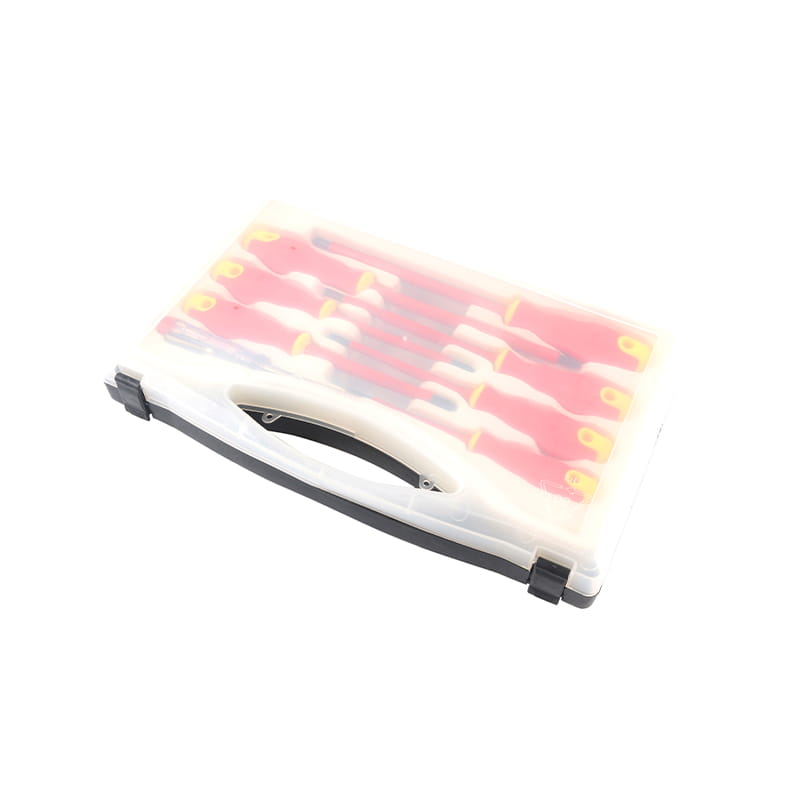 8 buah Set Obeng Berisolasi Slotted & Phillips CRV